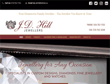 Tablet Screenshot of jdhilljewellers.com